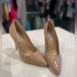 NIB 6.5 Nude Blush Croc ✨✨Daisie Pump Heels Steve Madden